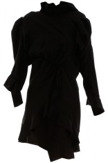 Rochie Balenciaga, Balenciaga ruffled dress 621417 TGO21 1000 Negru foto