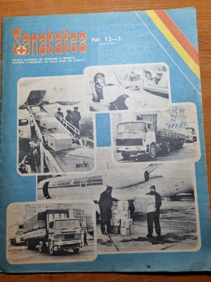 revista sanatatea ianuarie 1990-primul nr. dupa revolutie,revolutia romana foto
