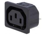 Conector Alimentare AC Soclu Mamă 10A 250V IEC60320 IP30