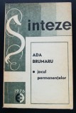 Ada Brumaru - Jocul permanențelor (tiraj 900 ex.)