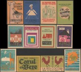 1967-1968 Romania - Set 12 etichete de chibrituri romanesti Restaurante