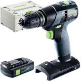 Festool TXS 18-Basic-30 - Masina de gaurit si insurubat cu 1 acumulator Li-Ion 18 V 3 Ah 40 Nm valiza speciala