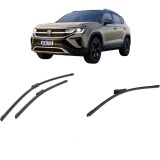 Cumpara ieftin Set 3 stergatoare Volkswagen TAOS (CL1, CP1, CQ1) din 2020-2021, pentru parbriz si luneta fata si spate auto, Bosch Aerotwin-Aerotwin, din cauciuc sil