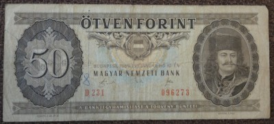 50 forint 1989, Ungaria foto