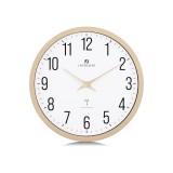 Ceas de perete radio analogic Lafocuse cu brațe din lemn, 30 cm