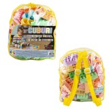 Cuburi constructii, pastel, 136 piese/ghiozdan &ndash; ROBENTOYS