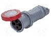 Conector alimentare AC, IEC 60309, IP67, IP69K, 0,125kA, 415V, 415V AC, 4 pini, AMPHENOL - 2CMA166924R1000