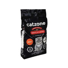Asternut igienic pentru pisici Catzone Clumping Nisip Super Premium Anti-bacterian 6l 5kg, cu portocala
