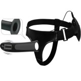 Harness Collection-Vito Strap on cu Dildo Gol și Vibrație 17.3 Cm