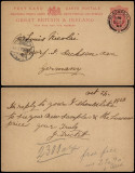 Great Britain 1903 Postcard Postal stationery Blackpool to Adorf Germany D.982