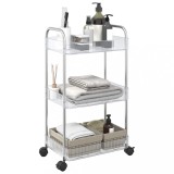 Gossi carucior de depozitare cu 3 niveluri transparent acrilic