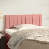 Cumpara ieftin Tăblie de pat, roz, 90x5x78/88 cm, catifea