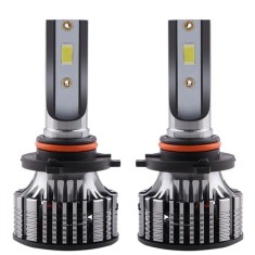 Set 2 LED-Uri Auto Techstar&reg; V8, 9006, 120W, 12-24V, 15000 Lumeni, 6000K, Unghi Fascicul 360&deg;, CSP 3570, Canbus, Radiator Aluminiu, Racire Cooling Tec