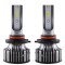Set 2 LED-Uri Auto Techstar&reg; V8, 9006, 120W, 12-24V, 15000 Lumeni, 6000K, Unghi Fascicul 360&deg;, CSP 3570, Canbus, Radiator Aluminiu, Racire Cooling Tec