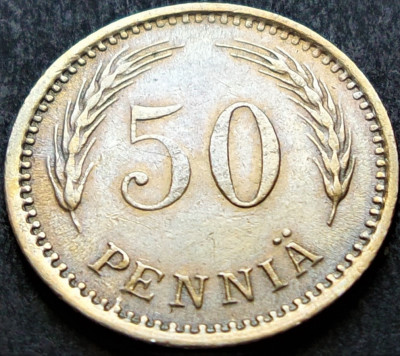 Moneda istorica 50 PENNIA - FINLANDA, anul 1921 * cod 1646 A foto