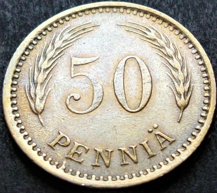 Moneda istorica 50 PENNIA - FINLANDA, anul 1921 * cod 1646 A