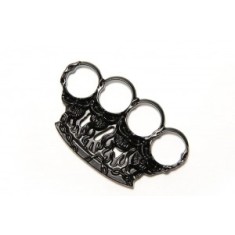 Rozeta de autoaparare DEPOX&reg;, model Skull Crushing, 0.5 cm, negru