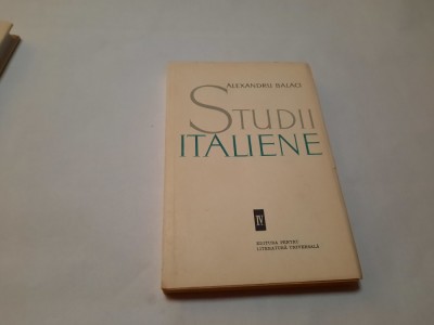 ALEXANDRU BALACI - STUDII ITALIENE VOL 4 RF4/4 foto