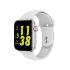 Ceas Smartwatch Techstar&reg; W34S Alb, 1.54 inch HD IPS, Monitorizare Cardiaca,Electrodiagrama ECG, Sedentary, Bluetooth