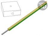 Cablu SiD 1x2,5mm2 Cu Silicon Galben-Verde