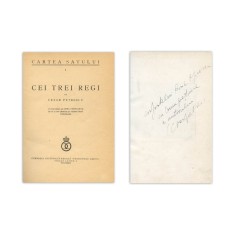 Cezar Petrescu, Cei trei regi, 1934, cu dedicație olografă pentru Horia Oprescu