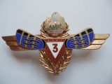 ROMANIA -INSIGNA MILITARA -RADIOLOCATIE SPECIALIST CL.3, 1965, RSR, IM1.253