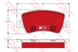 Set placute frana,frana disc VOLVO V70 II (SW) (2000 - 2007) TRW GDB1685DTE