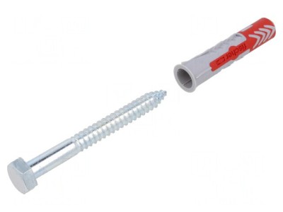 Plastic Anchor with Screw 14x70 DUOPOWER 8pcs foto