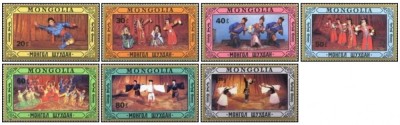 Mongolia 1987 - dansuri folk, serie neuzata foto