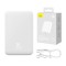 Baseus Powerbank Magnetic Mini 20000mAh 20W (feh&eacute;r)