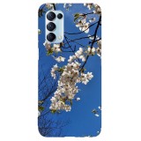 Husa compatibila cu Oppo A54 5G model Cherries Blossom, Silicon, TPU, Viceversa, Transparent, Carcasa