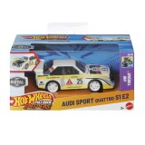Masinuta metalica Hot Wheels Audi Sport Quattro S1 E2 pull-back, 1:43
