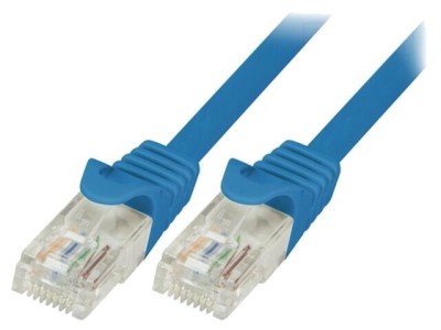 Patch Cord Ethernet Cat5e U/UTP 10m Albastru foto