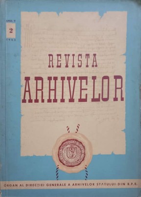 REVISTA ARHIVELOR VOL.2 ANUL V-V. ARIMIA SI COLAB.-242824 foto