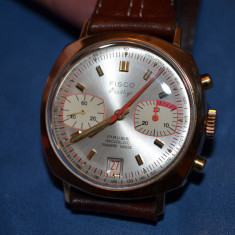 CEAS AUR roz 18K - FISCO Prestige - Chronograph - Cal. 7734 - 37mm - Vintage !