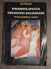 Psihologia credintei religioase- Ion Manzat foto