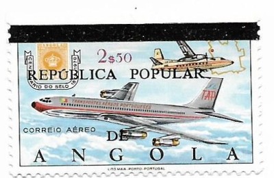 Angola - Emisiune din 1971 cu supratipar, 1980 - valoare neobliterata foto