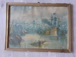 Litografie marina veche foto