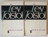NUVELE SI POVESTIRI , VOLUMELE I - II de LEV TOLSTOI , 1965 *MINIMA UZURA