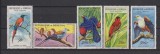SENEGAL FAUNA PASARI AN 1960 MI. 239-243 MH