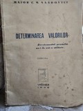 Determinarea valorilor - Maior C.M. Sandovici