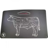 Suport pentru farfurie si protectie masa, din plastic, model The Butcher Guide, 43.5 x 28cm