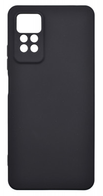 Husa de protectie din silicon pentru Redmi Note 11 Pro, SoftTouch, interior microfibra, Negru foto