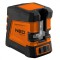 Nivel laser cu linie transversala cu auto-nivelare 20 m, verde, cu husa si suport magnetic 75-107