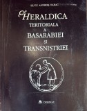 HERALDICA TERITORIALA A BASARABIEI SI TRANSNISTRIEI,SILVIU ANDRIES-TABAC/ CHISINAU 1998/STARE F.BUNA ,CU AUTOGRAF /163 pag.+4 planse/ pm