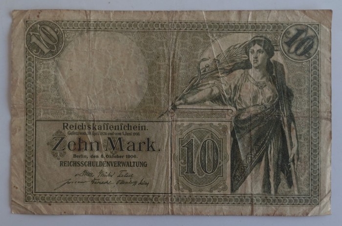 Bancnota Germania - 10 Mark 1906