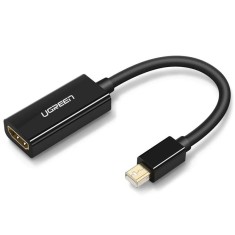 CABLU video Ugreen, &amp;quot;MD112&amp;quot; mini DP (T) la HDMI (M), 1080P la 60Hz, lungime 0.25m, negru &amp;quot;10461&amp;quot; (timbru verde 0.08 lei) - 6957303814619 foto
