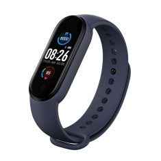 Bratara Fitness Techstar? M5, Ecran 1.14&amp;quot; inch TFT, Bluetooth 4.0, IP66, Tensiune, Puls, Oximetru, Alerta Sedentarism, Albastru foto