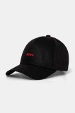 HUGO șapcă de baseball din bumbac culoarea negru, cu imprimeu, 50519255