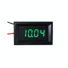 Voltmetru digital cu leduri verzi, 3.5 - 30 V, 4 digit, 2 fire, carcasa foto